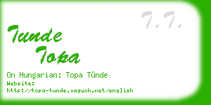 tunde topa business card